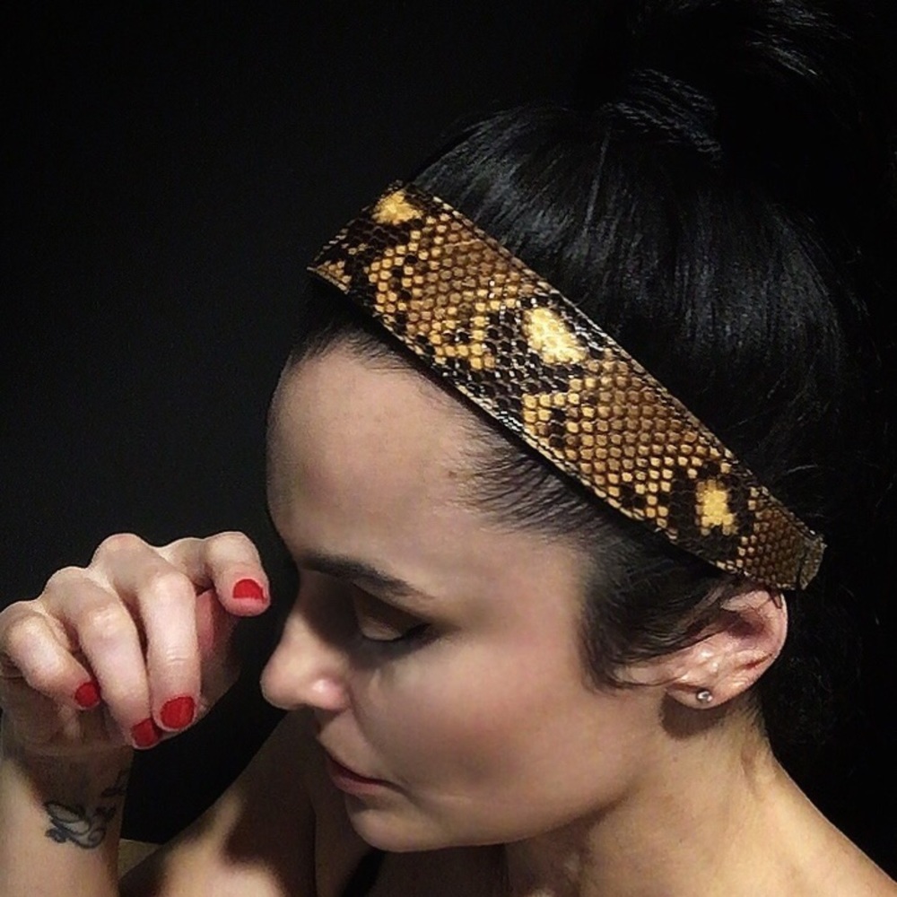 HOST PICK! 🍭SALE - Colette Malouf Leather Head Band. Worn once, with love.